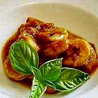 Garnelen in scharfer Tomatensauce